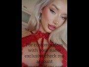 Preview 1 of Custom videos for my favorite fan with your name