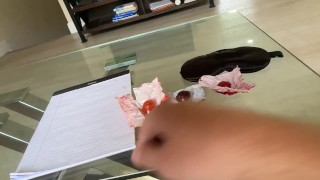 Boy Caught Masturbating by Moms Friend, She Fucks Me (ALMOST CAUGHT)