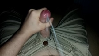 Стриптиз и большая сперма на мои элегантные светло-коричневые брюки после мероприятия 😵🥒💧