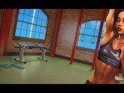 Preview 1 of Taffy Tales v0.95.7 Part 86 Gym Tease By LoveSkySan69