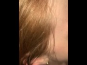 Preview 5 of Redhead babe sucking dick