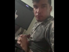 Blake Joseph shows off huge fat long hard cock