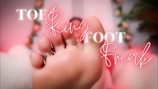 Toe Ring Foot Freak - PÉ FETISH FEMDOM TOE RING FETISH HUMILHAÇÃO
