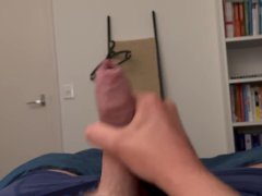 Playing with my big dick and shoot a big cumshot.