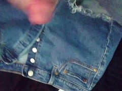 Masturbating on 501s.cutoffs