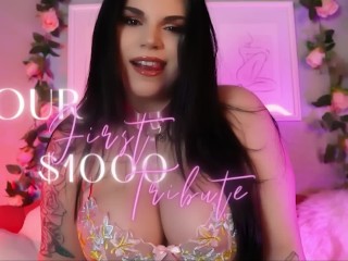 Your First $1000 Tribute - FINDOM FINANCIAL DOMINATION WALLET DRAIN FEMDOM GOONING SENSUAL DOMME Video