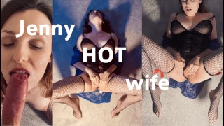 Polska Żona prezentuje się przed kolegą męża i koleżanką - ostra masturbacja - gorąca kobieta