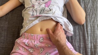 I Playfully Touch A Shy Teen's Soft Wet Pussy