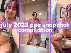 july 2023 pee snapchat compilation