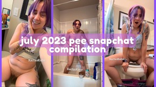 Kactuskutie Juli 2023 Plas Snapchat-Compilatie
