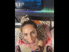 distracting my roommate while he tries to play video games - Screenshot 9 of 16 - Amateur Blowjob