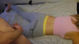 Finished My Yoga Workout Then He Pissed On My Tights So Wet