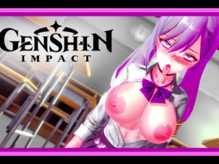 Genshin Impact - Keqing En La Escuela
