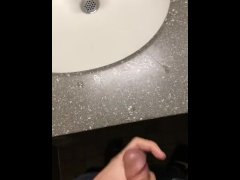 College Student Jerks Off In Dorm Bathroom