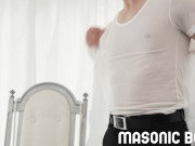 Preview 2 of MasonicBoys Suited DILF seduces cute obedient twink