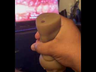 big cock, pov, watching hentai, toys