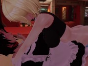 Preview 2 of Catgirl Maids In Heat Breeds Non-Stop In Salon After Hours 💕 | Patreon Fansly Preview | VRChat ERP