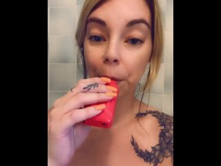 big boobs, big tits, masturbation, vertical video