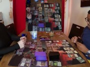 Preview 6 of Jane Plays Magic Episode 1- Gollum vs Emmara, Gisa and Geralf vs Odric with Jane Judge and Rickyx
