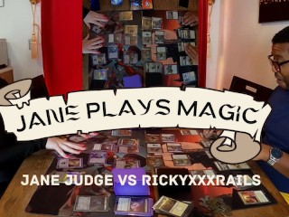 Jane Plays Magic Episode 1- Gollum vs Emmara, Gisa and Geralf vs Odric with Jane Judge and Rickyx