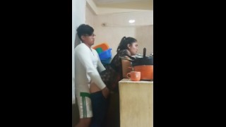 Employee Fucked In The Kitchen And In The Bedroom