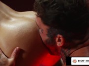 Preview 4 of HotHouse - Red Hot Tattooed Hunk Shoves His Massive Cock Into Sweaty Jock's Tight Ass
