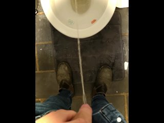 exclusive, pissing, vertical video, toilet