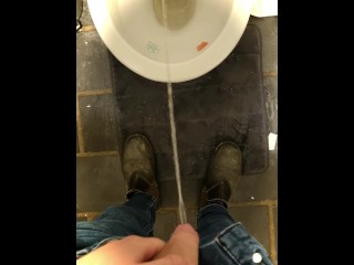 POV: Longest Piss of my LIFE! - Desperate Long Piss after Watching Oppenheimer in Cinema