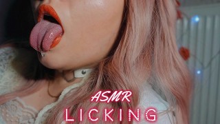 WET LICKING BODY MASSAGE EARS EATING SPIT PAINTING SENSUAL ASMR