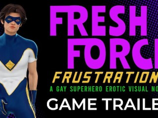 Frustrações De Força Fresca: Um Romance Visual De Super-herói Erótico Gay