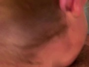 Preview 5 of Big cock deep in throat. Long handjob with cum at the end