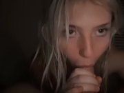 Preview 3 of Cute Cum Slut gives sloppy head for a face full of cum ASMR