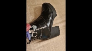 Cum on a boot