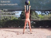Preview 1 of Hot Fitness girl Does Naked Workout - Sexy and Fit!
