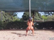 Preview 2 of Hot Fitness girl Does Naked Workout - Sexy and Fit!