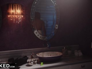 BLACKED Thirsty Blonde Britt deep throats Isiah's thick BBC screenshot number 1