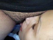 Preview 6 of She licks my unshaven pussy in piss - Lesbian_illusion