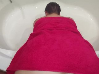 Fucked Stepmother with Cancer inThe Bathroom and Filled Her_Ass with_Cum