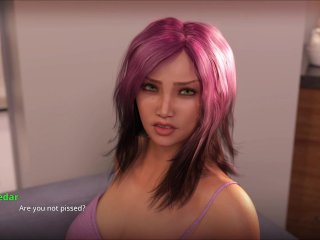 big tits, big boobs, game walkthrough, brunette big ass