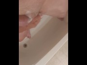 Preview 1 of The Roostercombs show, "Monster cock needs bathing after rough night"