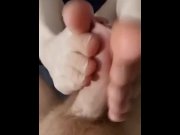 Preview 3 of Foot fetish, making him cum with just my feet 🥵