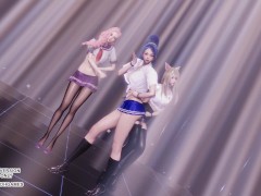 [MMD] Girl's Generation - Gee Ahri Seraphine Kaisa Hot Kpop Dance League of Legends KDA Hentai