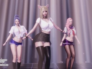 uniform, league of legends, big tits, hentai