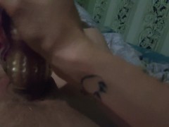 Homemade Solo Jerking off with a rubber vagina
