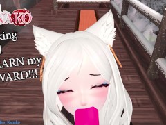 CAT GIRL gives SLOPPY BJ to a very GOOD BOY!!!! VTUBER REWARDS SUBS!!!!