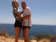 Preview 3 of A couple from Poland goes crazy at a tourist viewpoint