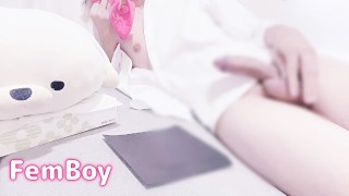 別れた恋人のパンティを嗅いでオナニーしちゃいました。射精 日本人 素人 ドM Asian Japanese FemBoy