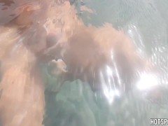 Playing with My Dick in the Sea at a Public Beach