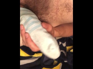 Cumming in Her sock! (keep your Volume down I’m very Loud when I Cum) Loud Excited Orgasm!