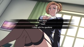Kunoichi Trainer - Naruto Trainer [v0.21.1] Deel 119 Sexy Blonde secretaresse kousen door LoveSkySan69